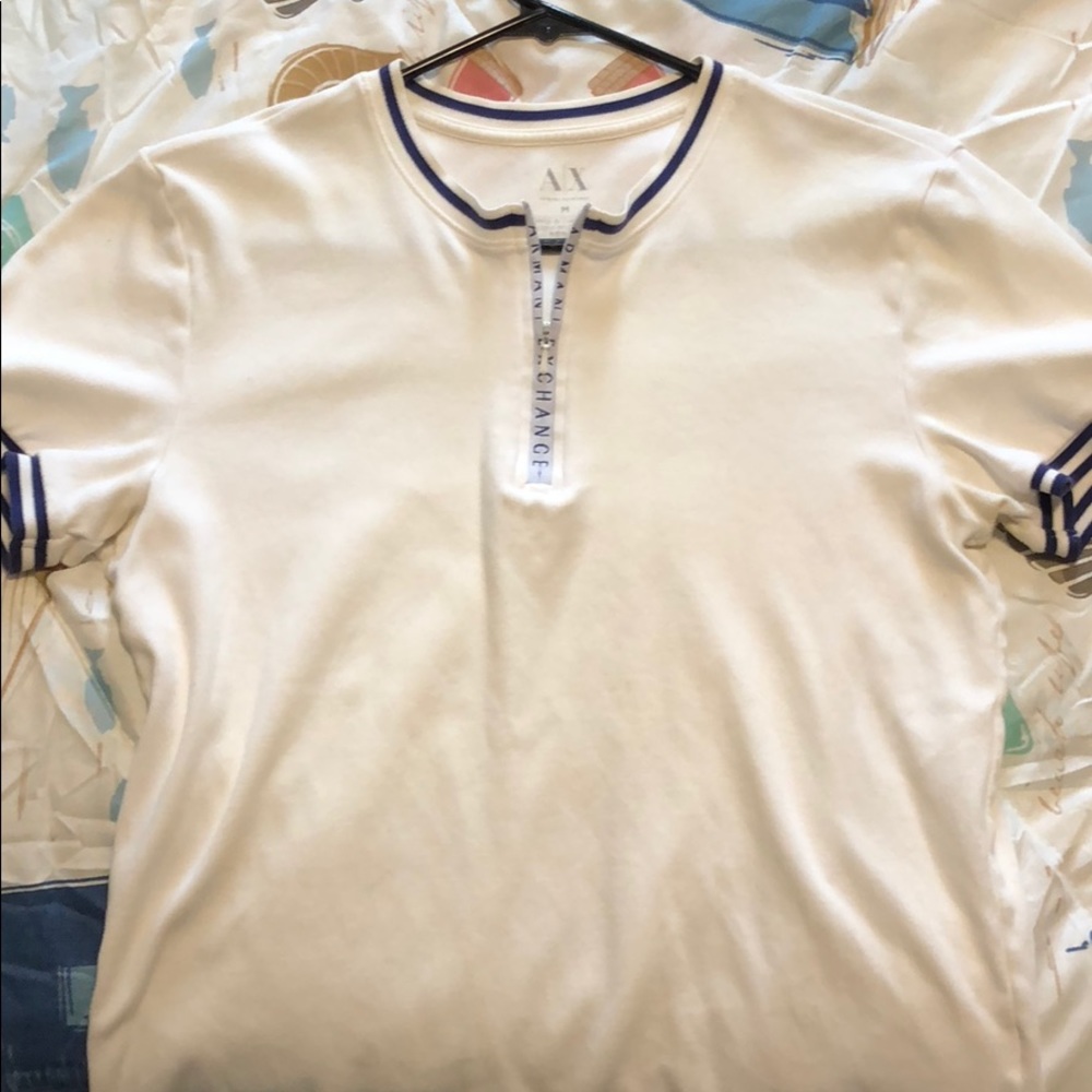 Armani Exchange zipper polo shirt